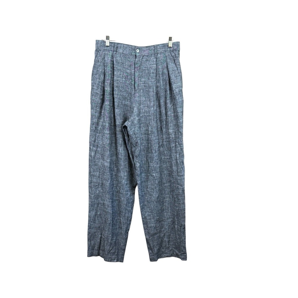 Oliver Logan Evanston Trouser‎ Gray Size 31 Sustainable Linen-Blend Pants Office